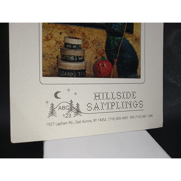 5/$25 The Witch is In! HALLOWEEN Cross Stitch Chart by Hillside Samplings - Picture 2 of 4